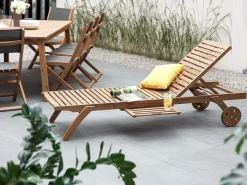 New Beliani CESANA Legno d'acacia chiaro Marrone