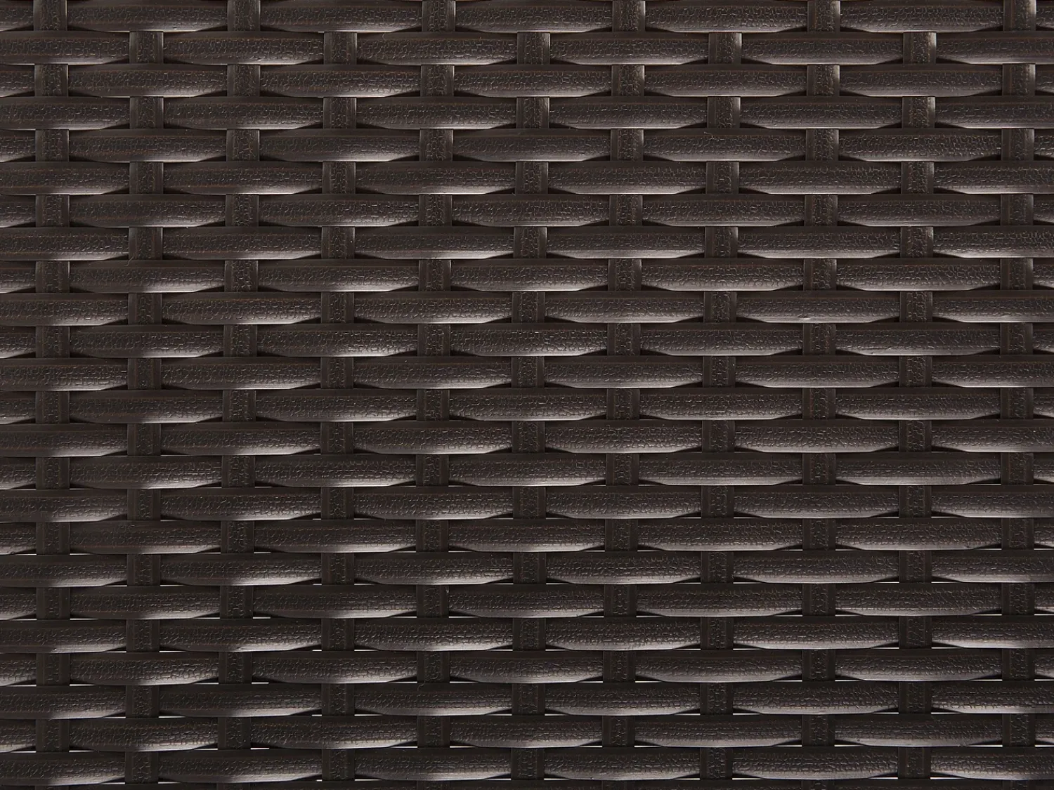 Discount Beliani Lettino Prendisole con Cuscino VASTO Rattan sintetico (PE) Marrone Bianco Marrone