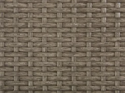 Best Beliani Lettino Prendisole con Cuscino VASTO Rattan sintetico (PE) Tortora Grigio