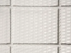 Sale Beliani Lettino Prendisole con Cuscino VASTO Rattan sintetico (PE) Bianco Bianco Grigio
