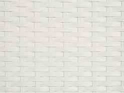 Sale Beliani Lettino Prendisole con Cuscino VASTO Rattan sintetico (PE) Bianco Bianco Grigio