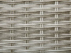 Beliani Lettino Prendisole con Cuscino TURIN Rattan sintetico (PE) Grigio