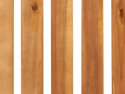 Discount Beliani Lettino Prendisole con Cuscino GRANARI Legno d'acacia Marrone Bianco Marrone