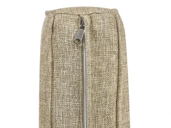 Hot Beliani Lettino Prendisole con Cuscino BELSITO Rattan Naturale Grigio Naturale