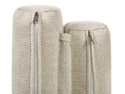 Discount Beliani Lettino Prendisole con Cuscino PALESE Rattan Naturale Grigio Naturale