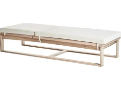 Outlet Beliani AZZANELLO Legno d'acacia Bianco sporco Bianco Marrone