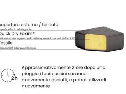 Hot Beliani Lettino Prendisole con Cuscino AMELIA Metallo scuro Grigio