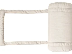 Best Beliani Lettino Prendisole con Cuscino BRESCIA PREMIUM Legno d'acacia Beige chiaro Beige Marrone