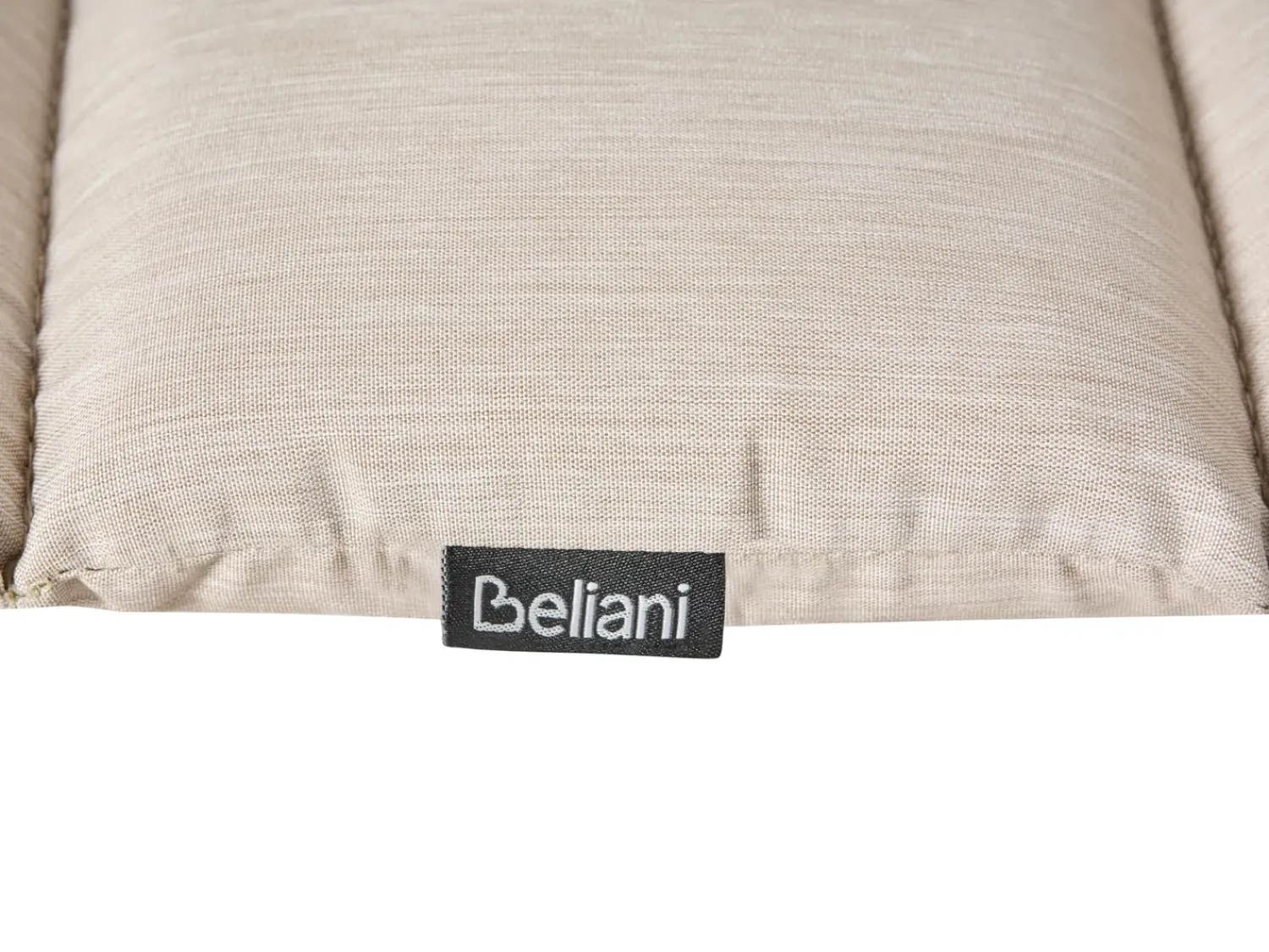 Best Beliani Lettino Prendisole con Cuscino BRESCIA PREMIUM Legno d'acacia Beige chiaro Beige Marrone