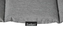 Clearance Beliani Lettino Prendisole con Cuscino BRESCIA PREMIUM Legno d'acacia Grigio melange Grigio Marrone