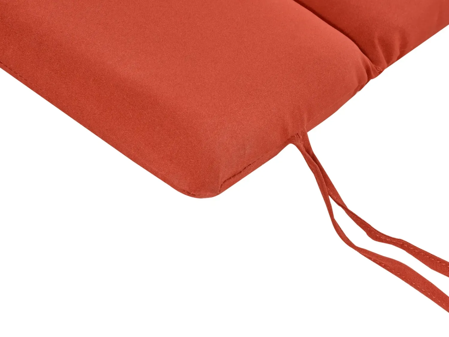 Clearance Beliani Lettino Prendisole con Cuscino BRESCIA PREMIUM Legno d'acacia Rosso Marrone Rosso