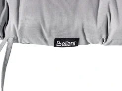 Hot Beliani Lettino Prendisole con Cuscino CESANA PREMIUM Legno d'acacia Grigio chiaro Grigio Marrone