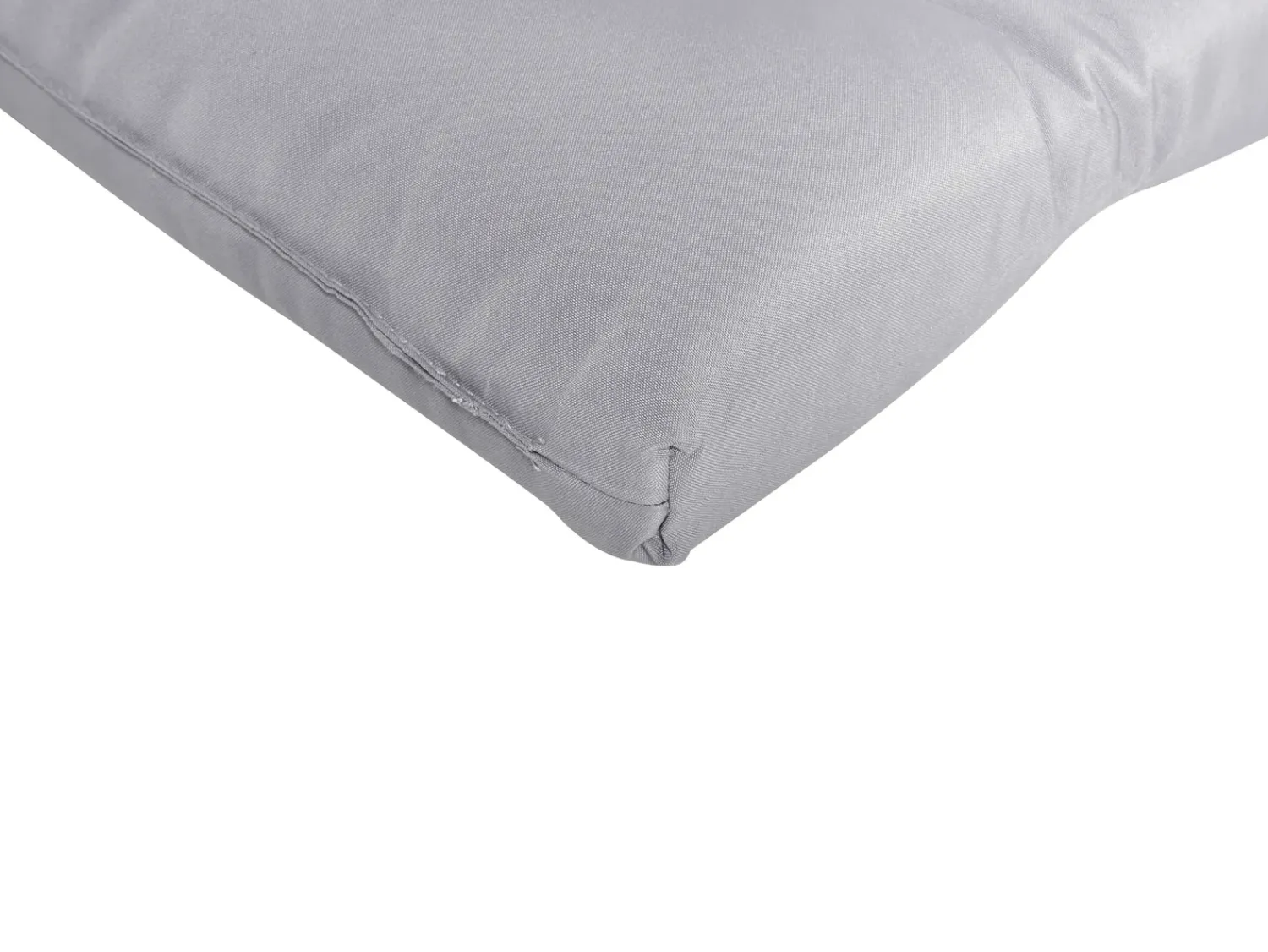 Hot Beliani Lettino Prendisole con Cuscino CESANA PREMIUM Legno d'acacia Grigio chiaro Grigio Marrone