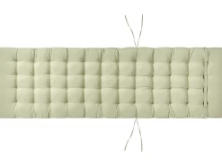 Beliani Lettino Prendisole con Cuscino CESANA PREMIUM Legno d'acacia Verde chiaro Marrone Verde