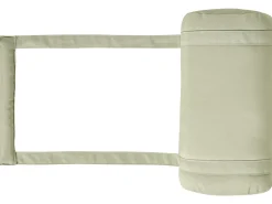 Beliani Lettino Prendisole con Cuscino CESANA PREMIUM Legno d'acacia Verde chiaro Marrone Verde