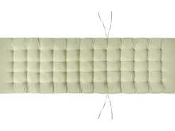Beliani Lettino Prendisole con Cuscino CESANA PREMIUM Legno d'acacia Verde chiaro Marrone Verde