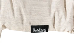 Sale Beliani Lettino Prendisole con Cuscino CESANA PREMIUM Legno d'acacia Beige chiaro Beige Marrone