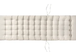 Sale Beliani Lettino Prendisole con Cuscino CESANA PREMIUM Legno d'acacia Beige chiaro Beige Marrone