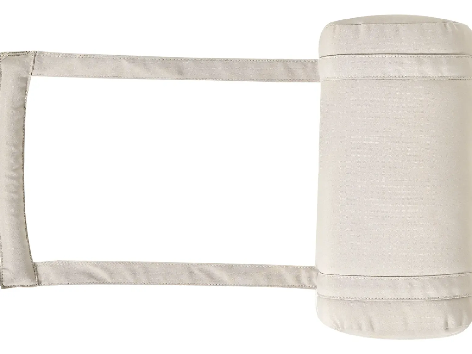 New Beliani Lettino Prendisole con Cuscino JAVA PREMIUM Legno d'acacia Beige chiaro Beige Marrone