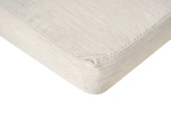 New Beliani Lettino Prendisole con Cuscino JAVA PREMIUM Legno d'acacia Beige chiaro Beige Marrone
