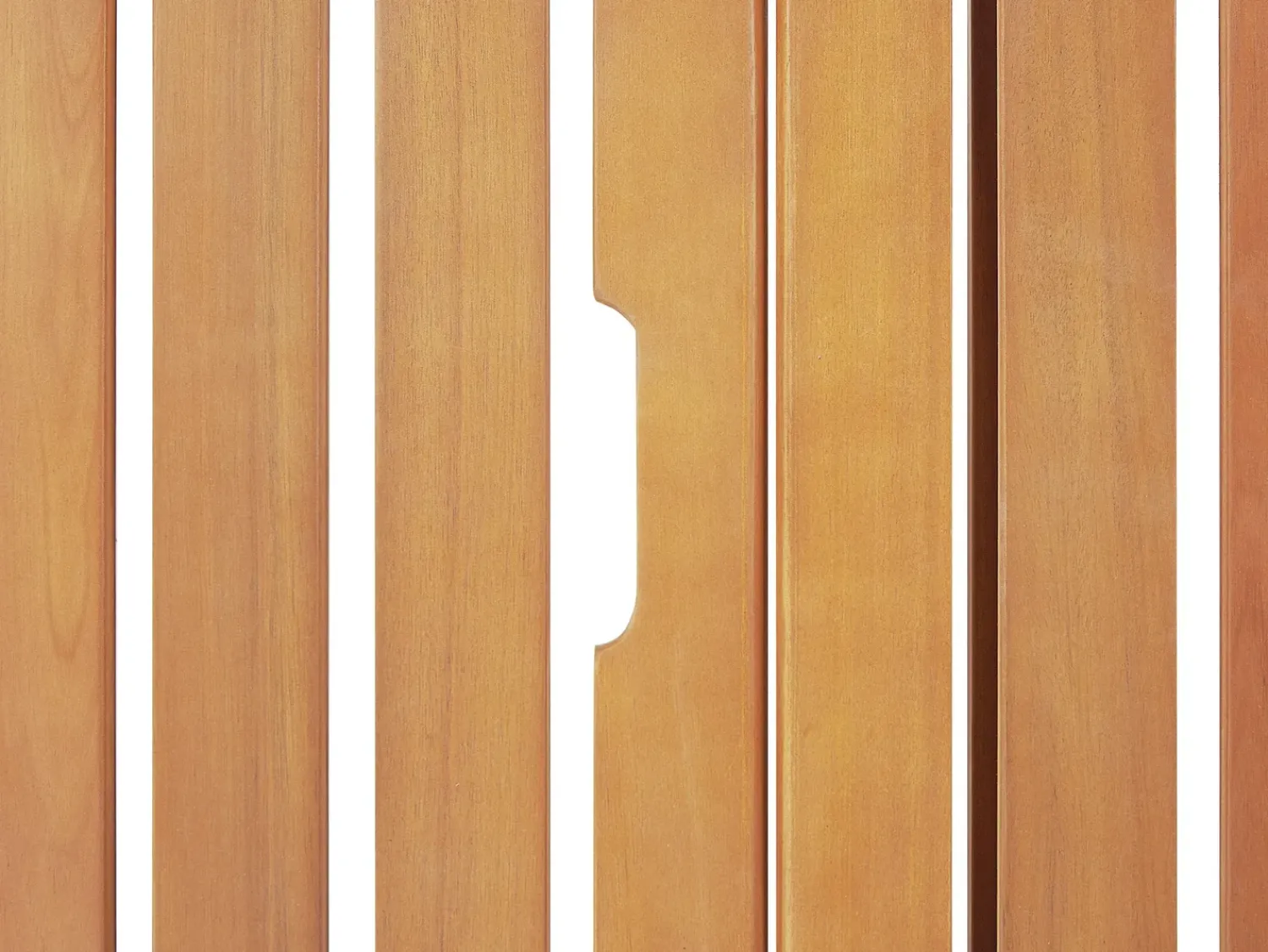 New Beliani Lettino Prendisole con Cuscino JAVA PREMIUM Legno d'acacia Beige chiaro Beige Marrone