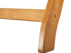 Clearance Beliani Lettino Prendisole con Cuscino JAVA PREMIUM Legno d'acacia Verde Verde Marrone