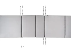 Beliani Lettino Prendisole con Cuscino JAVA PREMIUM Legno d'acacia Grigio chiaro Marrone Grigio