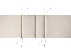 Beliani Lettino Prendisole con Cuscino AMANTEA PREMIUM II Legno d'acacia Beige chiaro Beige Marrone