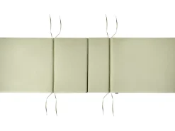 Best Beliani Lettino Prendisole con Cuscino AMANTEA PREMIUM II Legno d'acacia Verde Verde Marrone