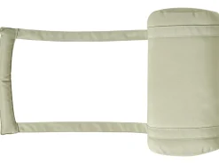 Best Beliani Lettino Prendisole con Cuscino AMANTEA PREMIUM II Legno d'acacia Verde Verde Marrone
