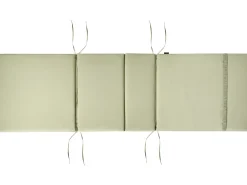 Best Beliani Lettino Prendisole con Cuscino AMANTEA PREMIUM II Legno d'acacia Verde Verde Marrone