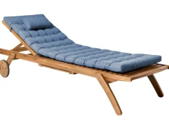 Outlet Beliani CESANA PREMIUM Legno d'acacia Blu Blu Marrone