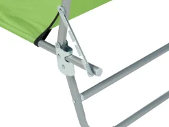 New Beliani Lettino Prendisole FOLIGNO II Metallo Verde lime Verde Argento