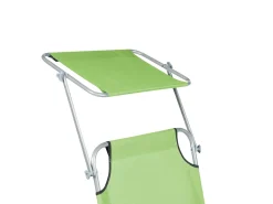 New Beliani Lettino Prendisole FOLIGNO II Metallo Verde lime Verde Argento