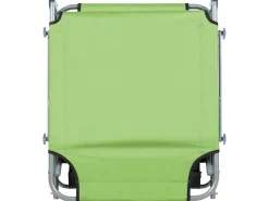 New Beliani Lettino Prendisole FOLIGNO II Metallo Verde lime Verde Argento
