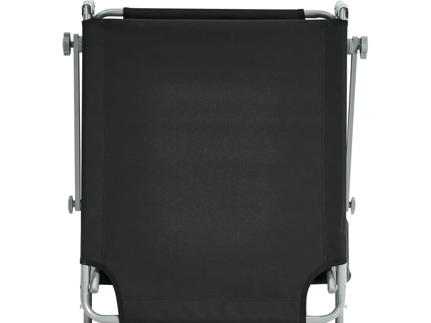 Discount Beliani Lettino Prendisole FOLIGNO Metallo Nero Argento Nero