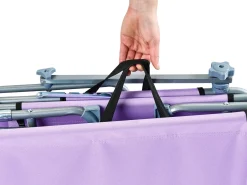Best Beliani Lettino Prendisole FOLIGNO Metallo Viola Argento Viola