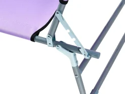 Best Beliani Lettino Prendisole FOLIGNO Metallo Viola Argento Viola