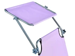 Best Beliani Lettino Prendisole FOLIGNO Metallo Viola Argento Viola