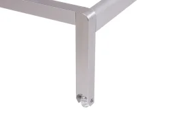 Sale Beliani Lettino Prendisole FOSSATO Metallo Bianco Bianco Argento