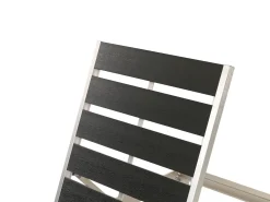 Beliani NARDO Metallo Nero/Argento Argento Nero