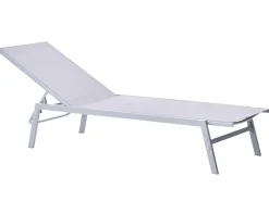 Best Beliani Lettino Prendisole NOLI Metallo Grigio Argento Grigio