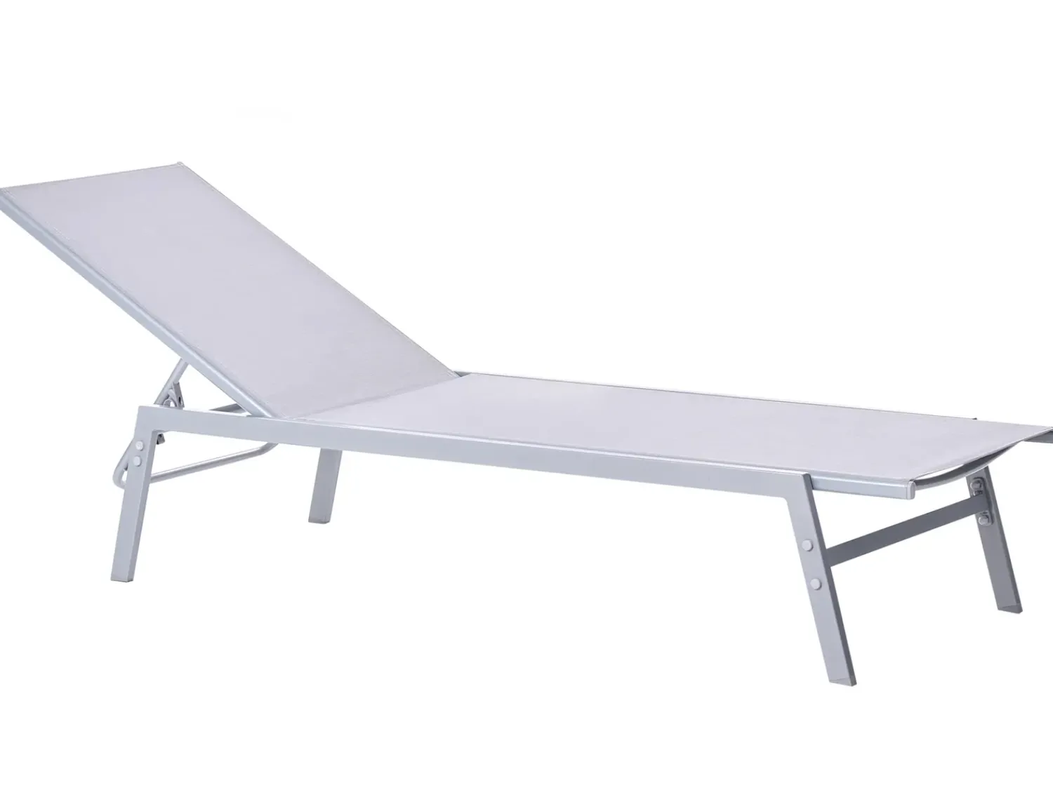 Best Beliani Lettino Prendisole NOLI Metallo Grigio Argento Grigio