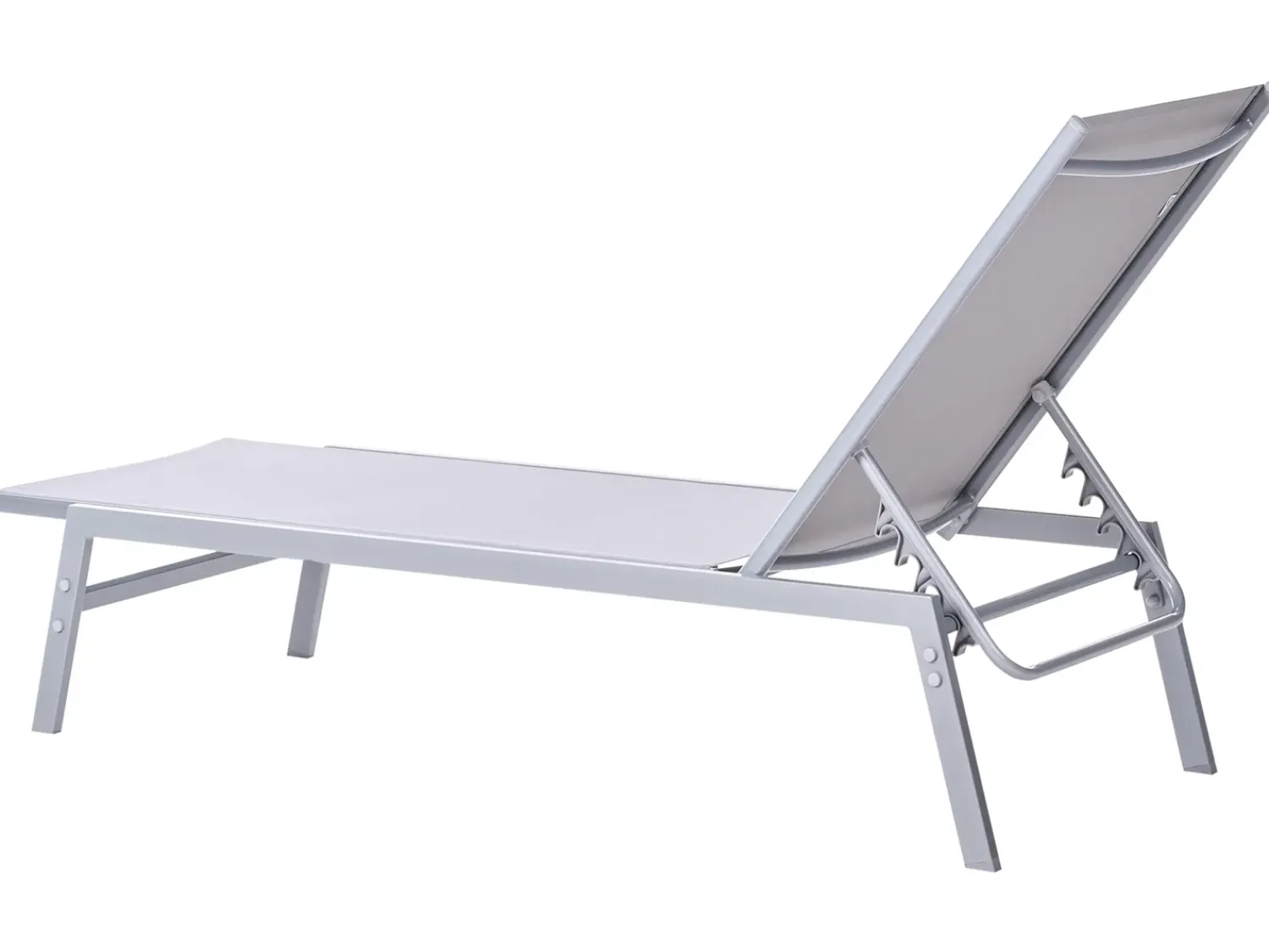 Best Beliani Lettino Prendisole NOLI Metallo Grigio Argento Grigio