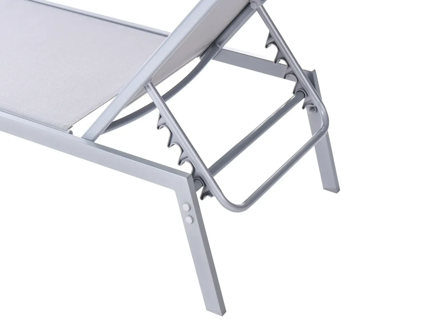 Best Beliani Lettino Prendisole NOLI Metallo Grigio Argento Grigio