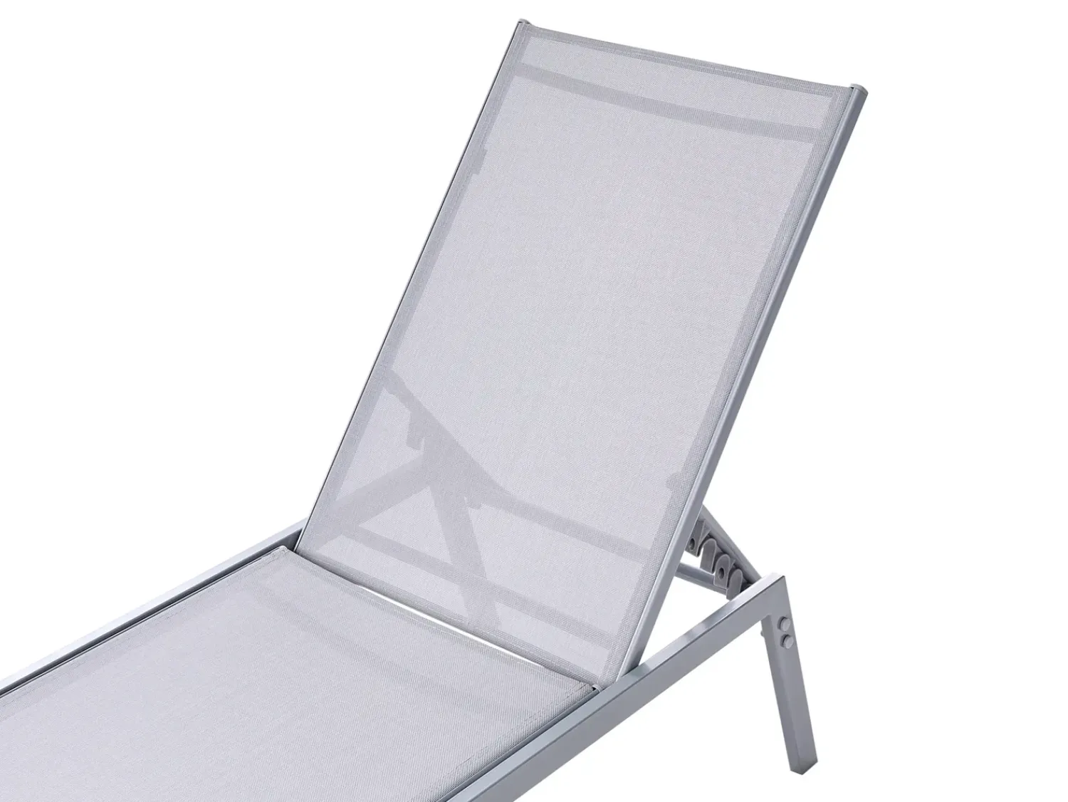 Best Beliani Lettino Prendisole NOLI Metallo Grigio Argento Grigio