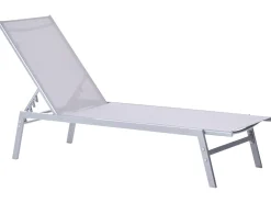 Best Beliani Lettino Prendisole NOLI Metallo Grigio Argento Grigio