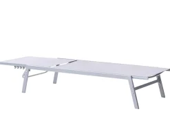 Best Beliani Lettino Prendisole NOLI Metallo Grigio Argento Grigio