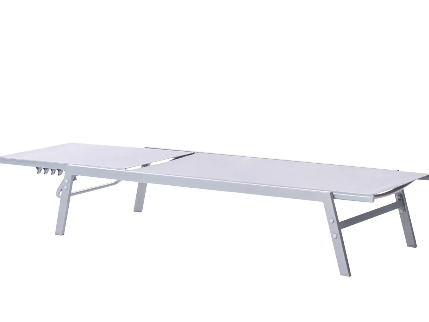 Best Beliani Lettino Prendisole NOLI Metallo Grigio Argento Grigio