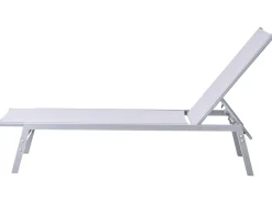 Best Beliani Lettino Prendisole NOLI Metallo Grigio Argento Grigio